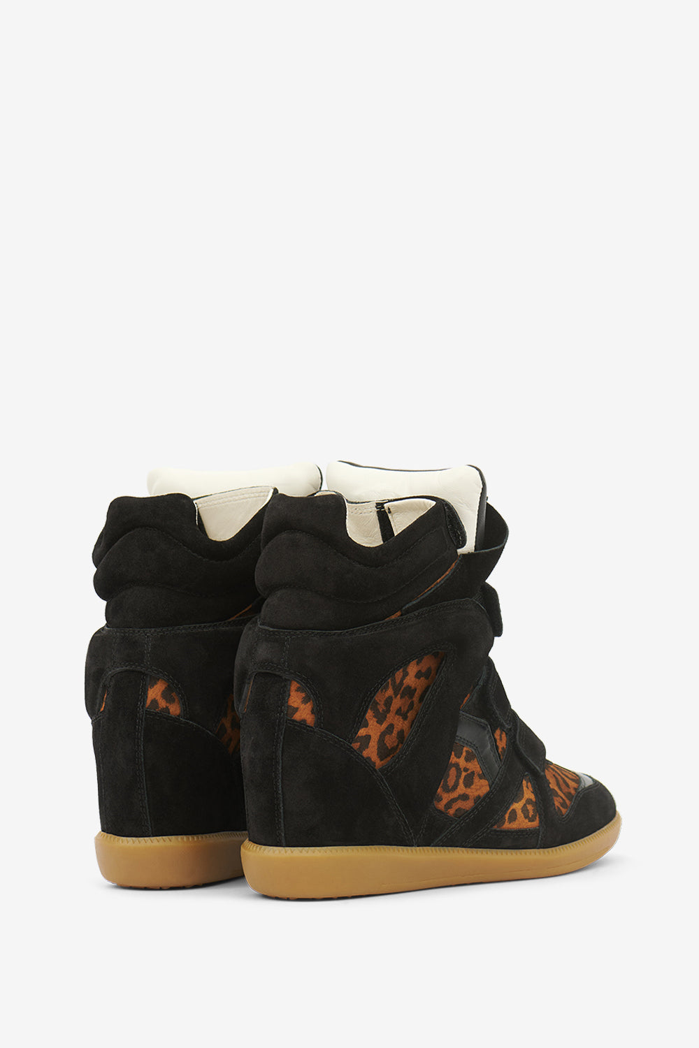 Sneakers con zeppa bekett in pelle - Leopard - Woman - 2