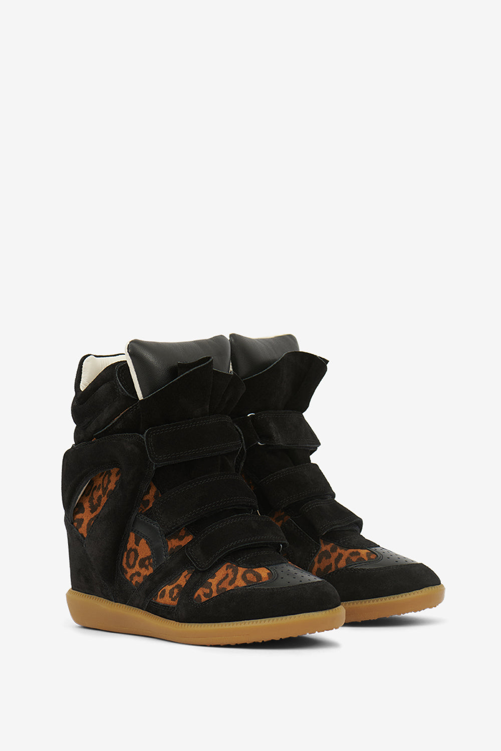 Sneakers con zeppa bekett in pelle - Leopard - Woman - 3