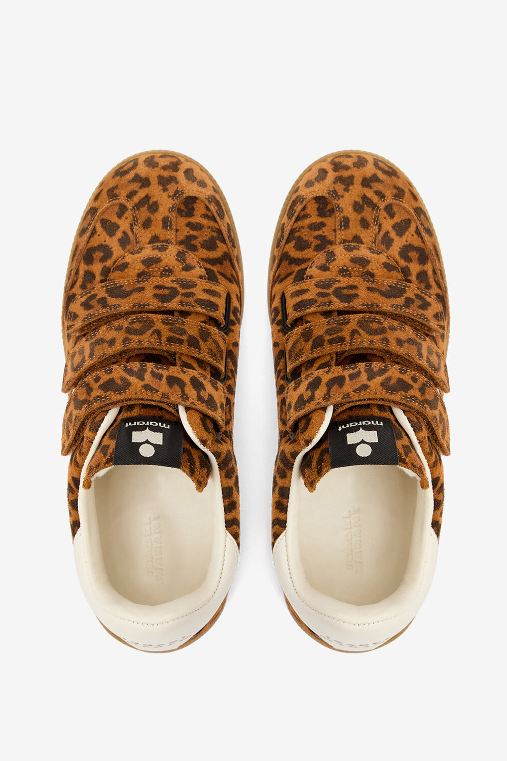 Beth 프린트 스웨이드 송아지 가죽 로우탑 스니커즈 - Leopard-ecru - Woman - 4