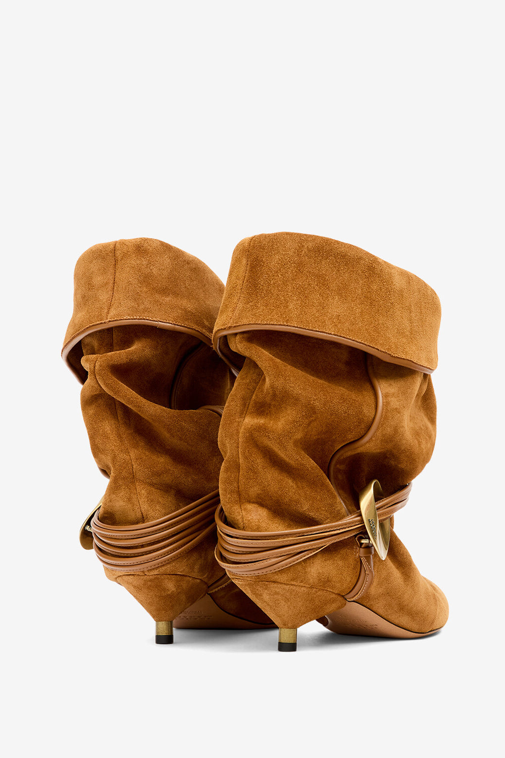 Boots edrika drapées - Cognac - Woman - 2