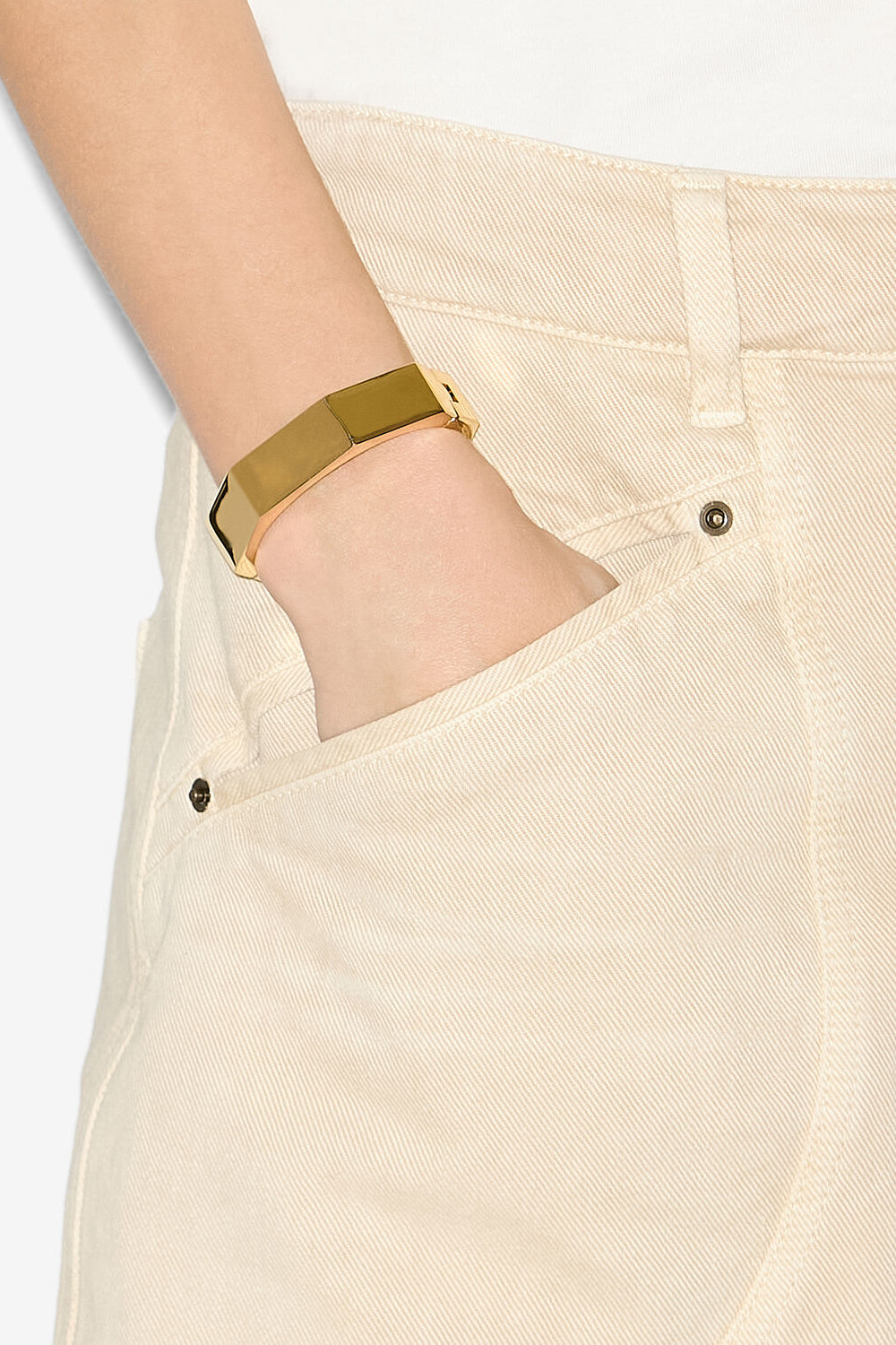 Bracelet manchette orenda en laiton - Doré - Woman - 2