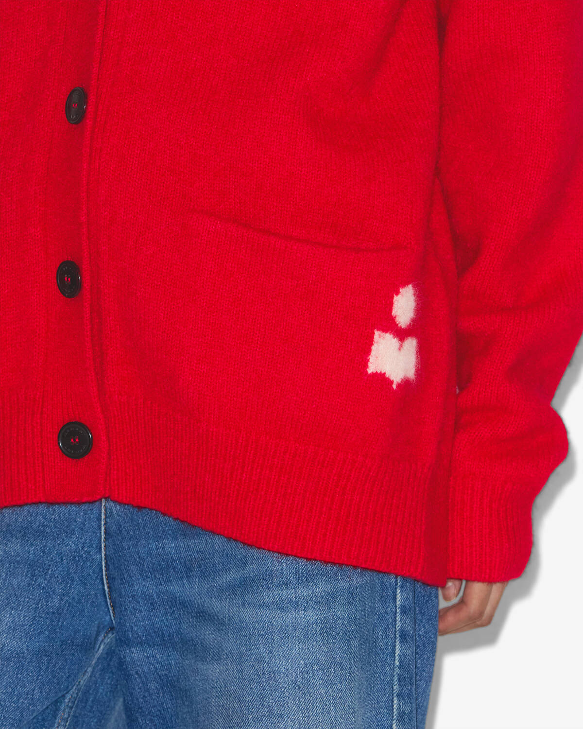 Cardigan eborah en baby alpaga - Rouge - Woman - 2