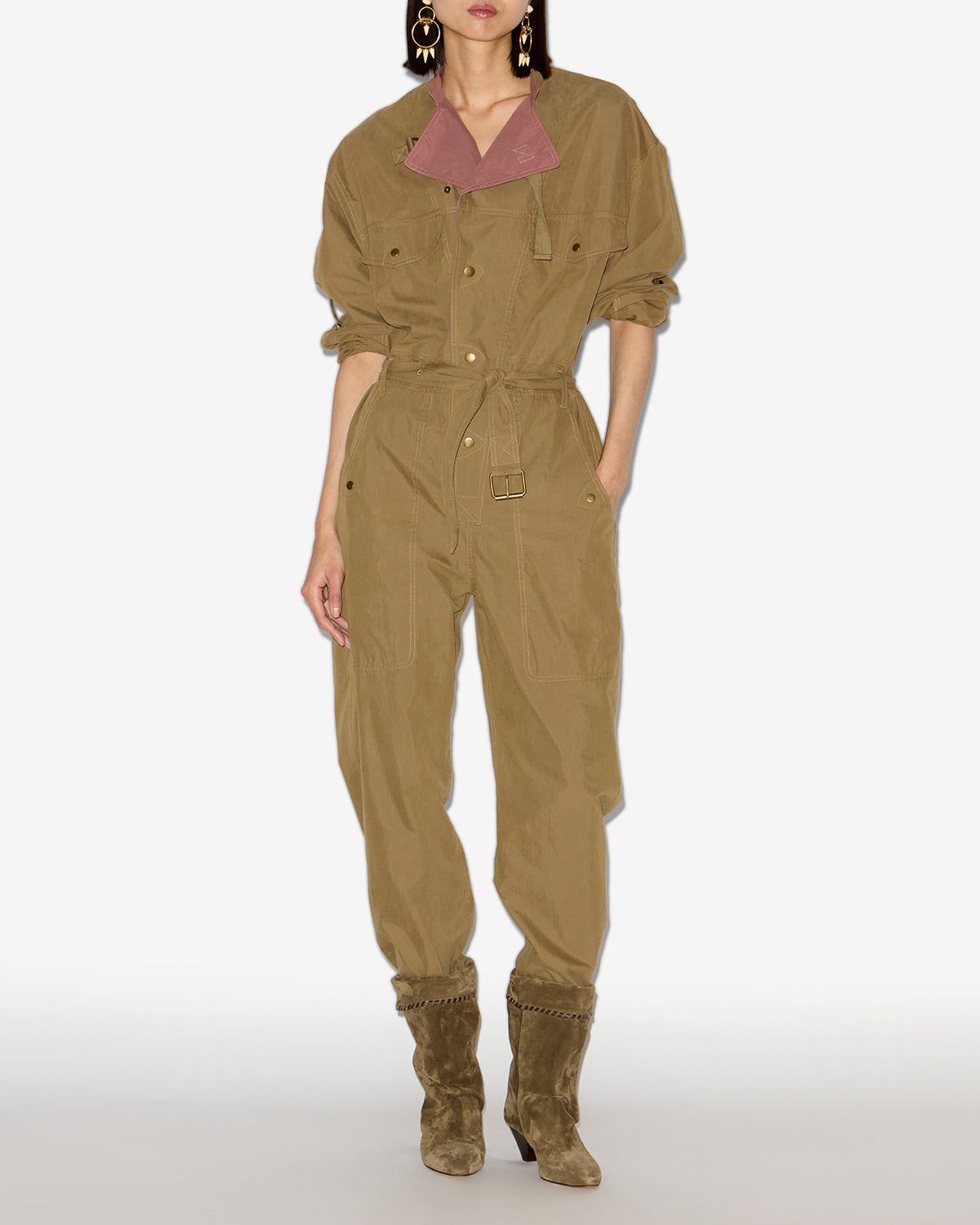 Dahona jumpsuit Woman Khaki 4
