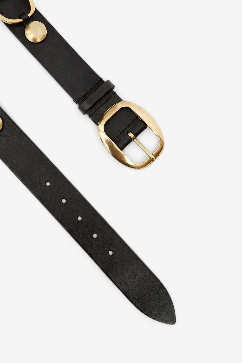 Ceinture dara en cuir et métal - Noir - Woman - 3