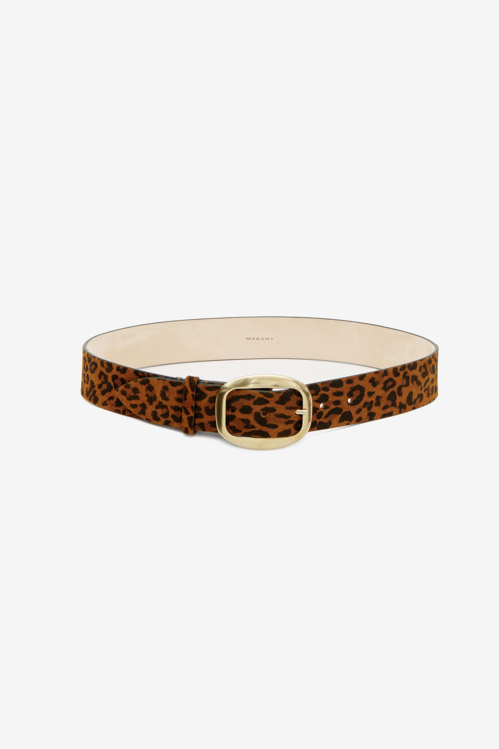 Ceinture dara en cuir de veau velours - Léopard - Woman - 1