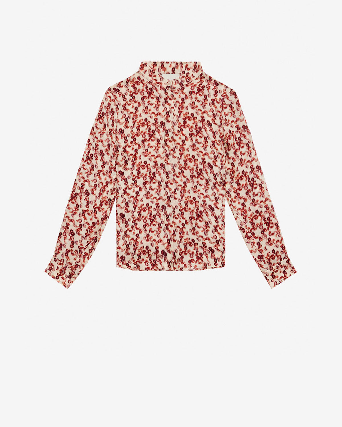 Camicia ilda in jacquard con motivo - Garnet - Woman - 4