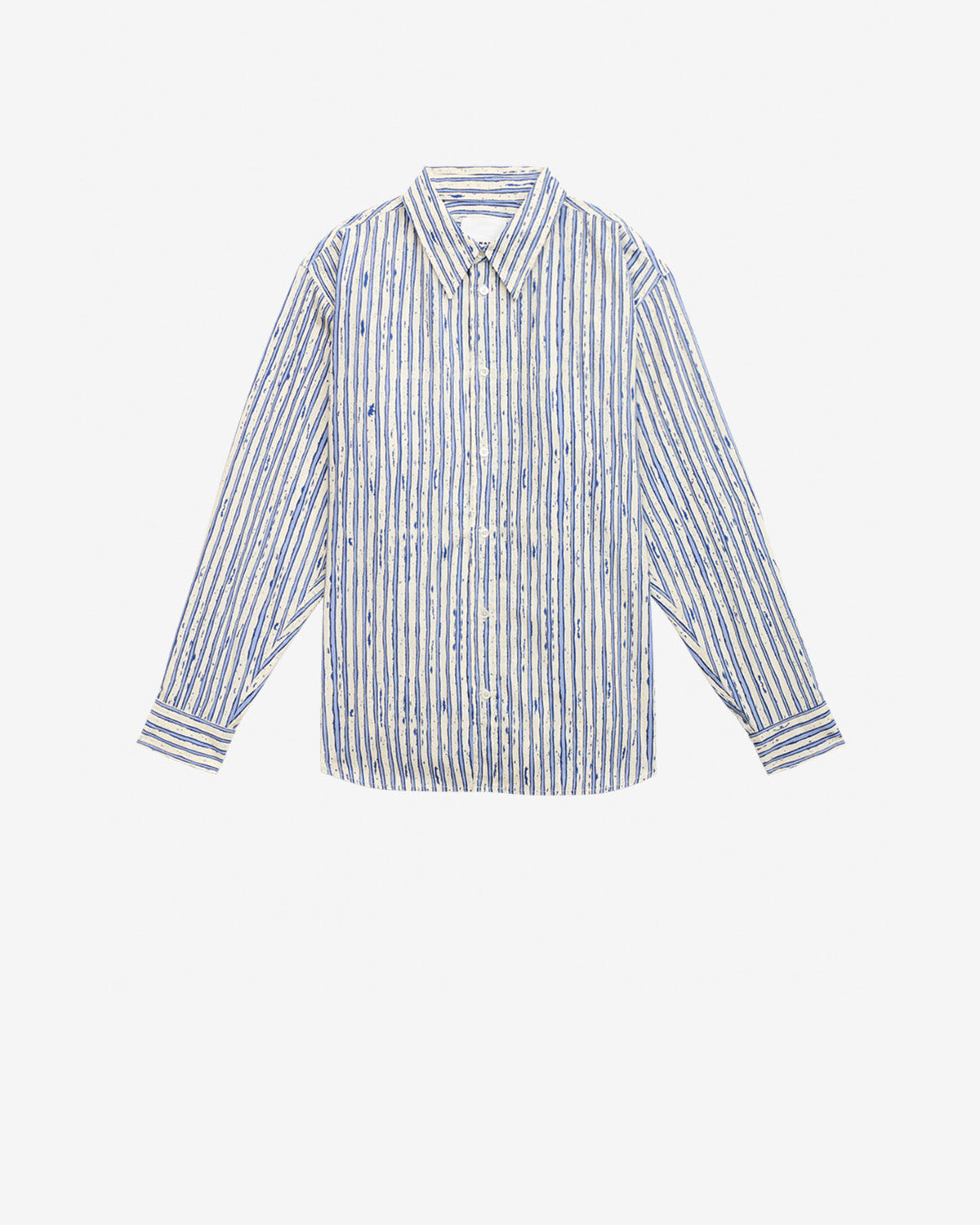 Camicia cybilio in cotone a righe - Blu - Man - 5