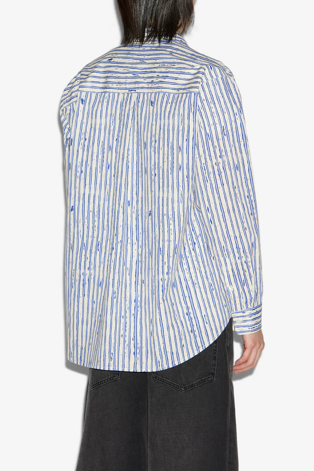 Chemise cybilio en coton rayé - Bleu - Man - 5