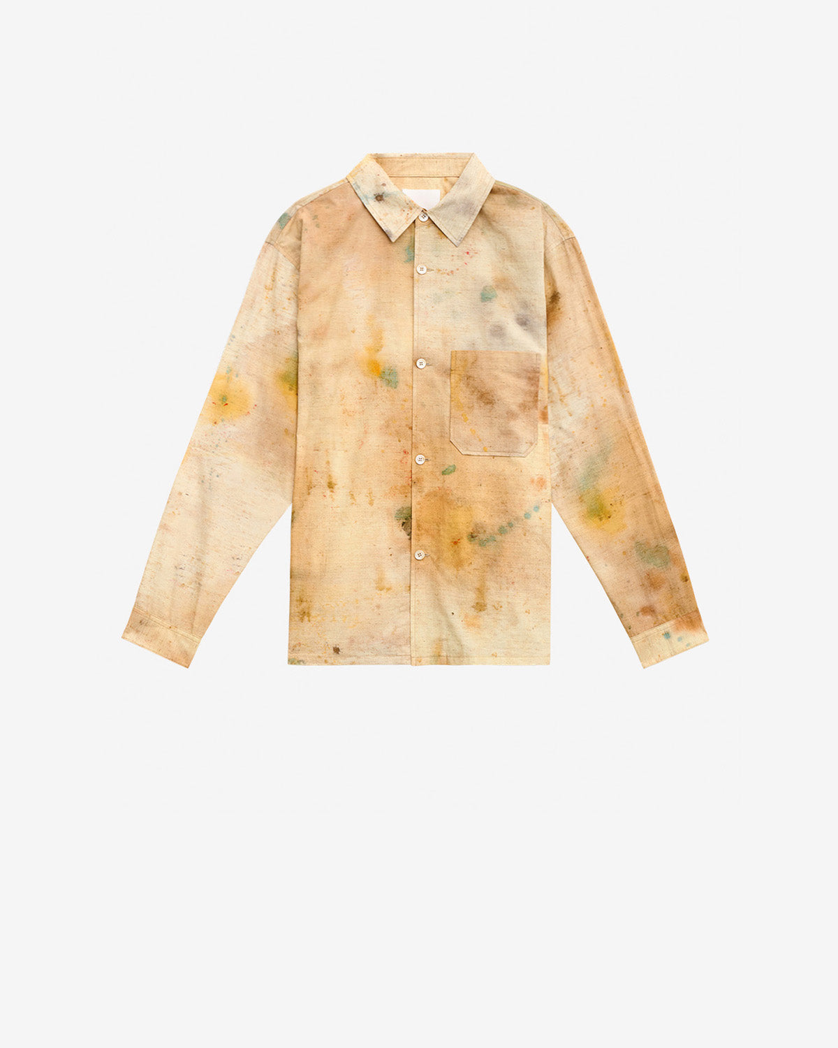 Camicia yacine in cotone colorato - Beige - Man - 5