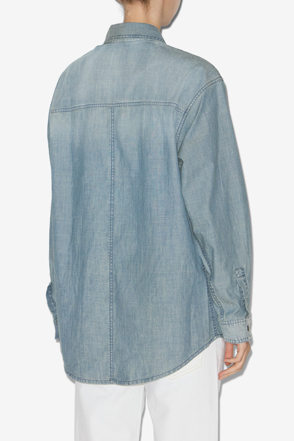 Ovelia chambray shirt - Blue - Woman - 5