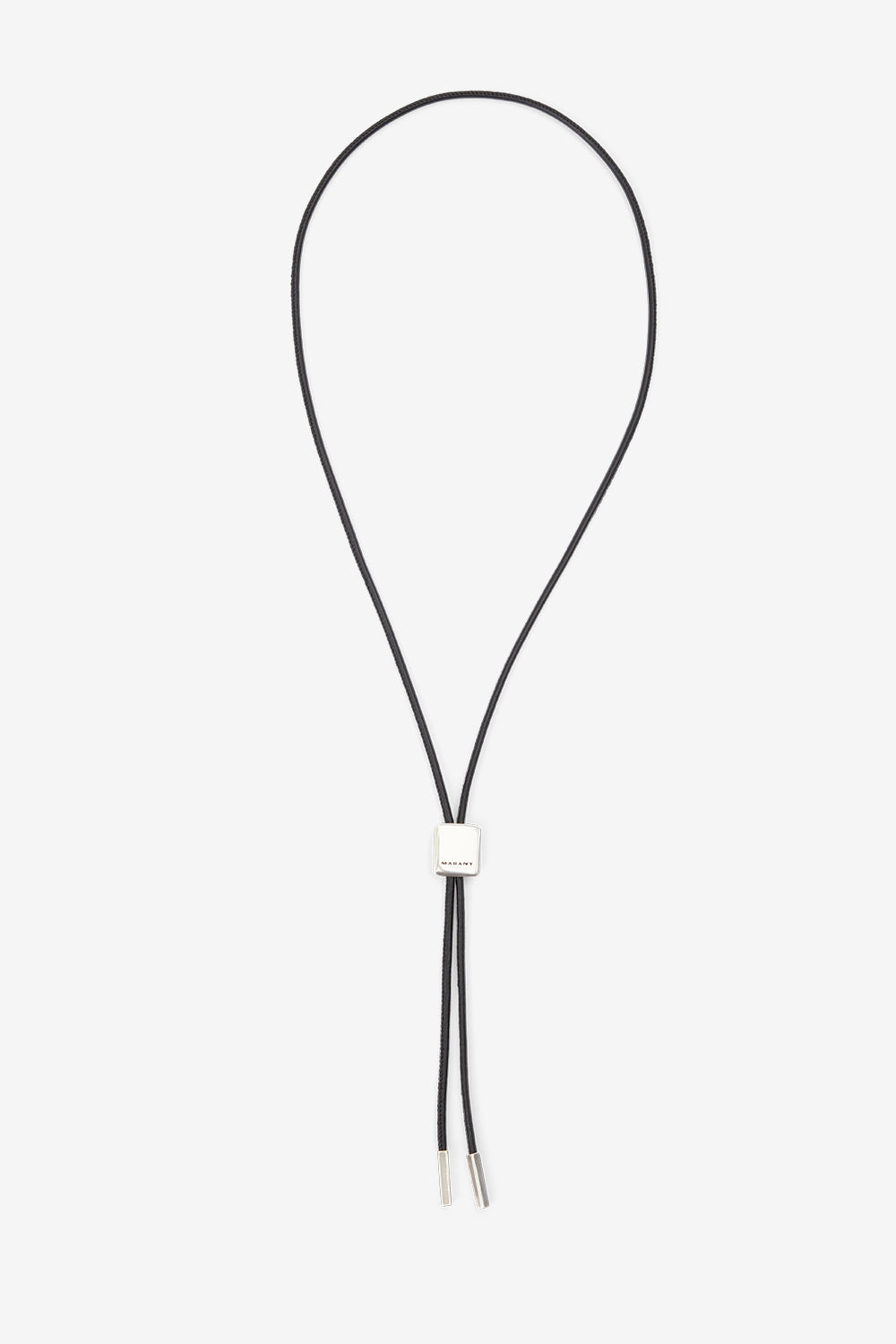Collana gilbert regolabile in pelle - Black and silver - Man - 1