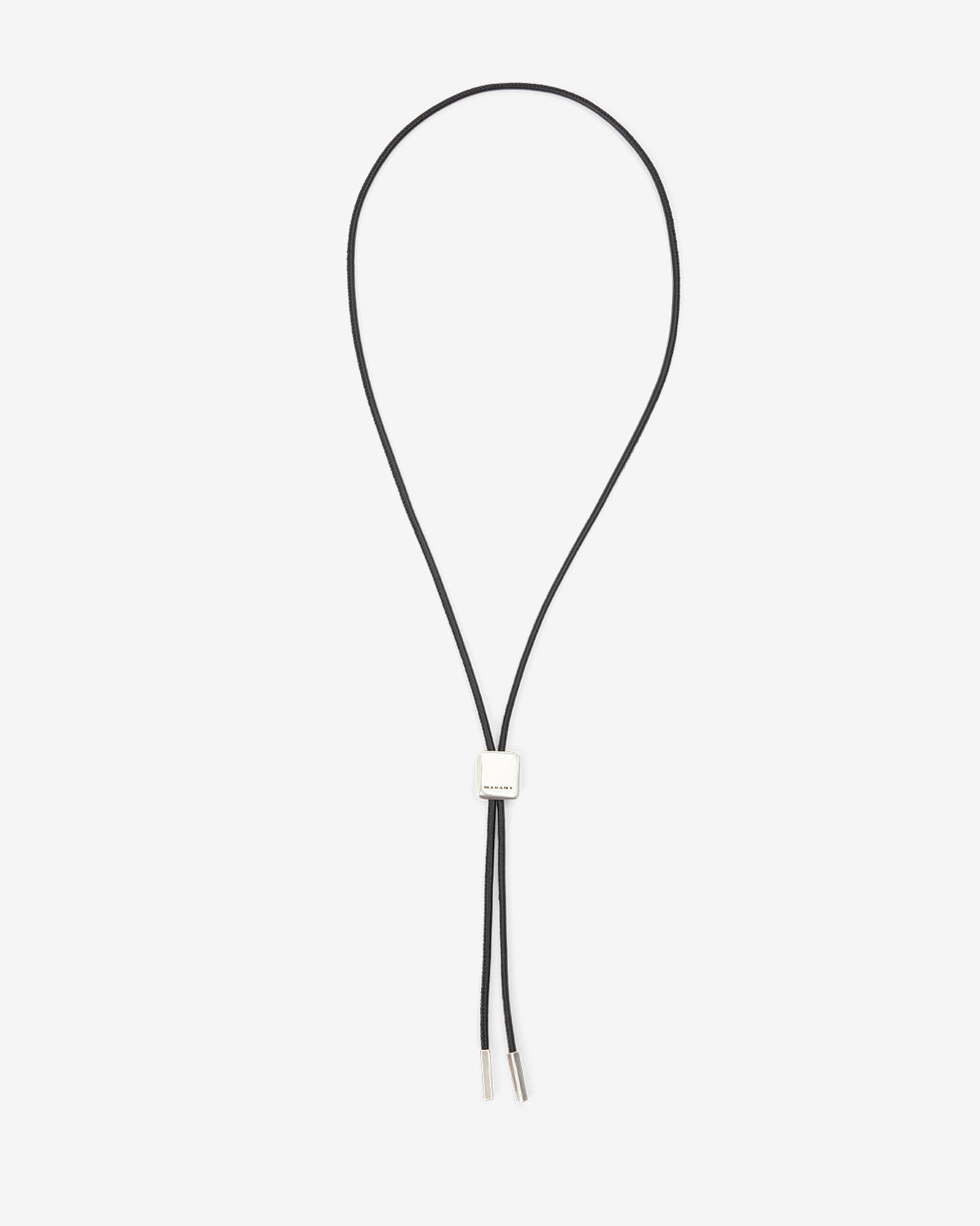 Collier gilbert ajustable en cuir - Noir et argenté - Man - 1
