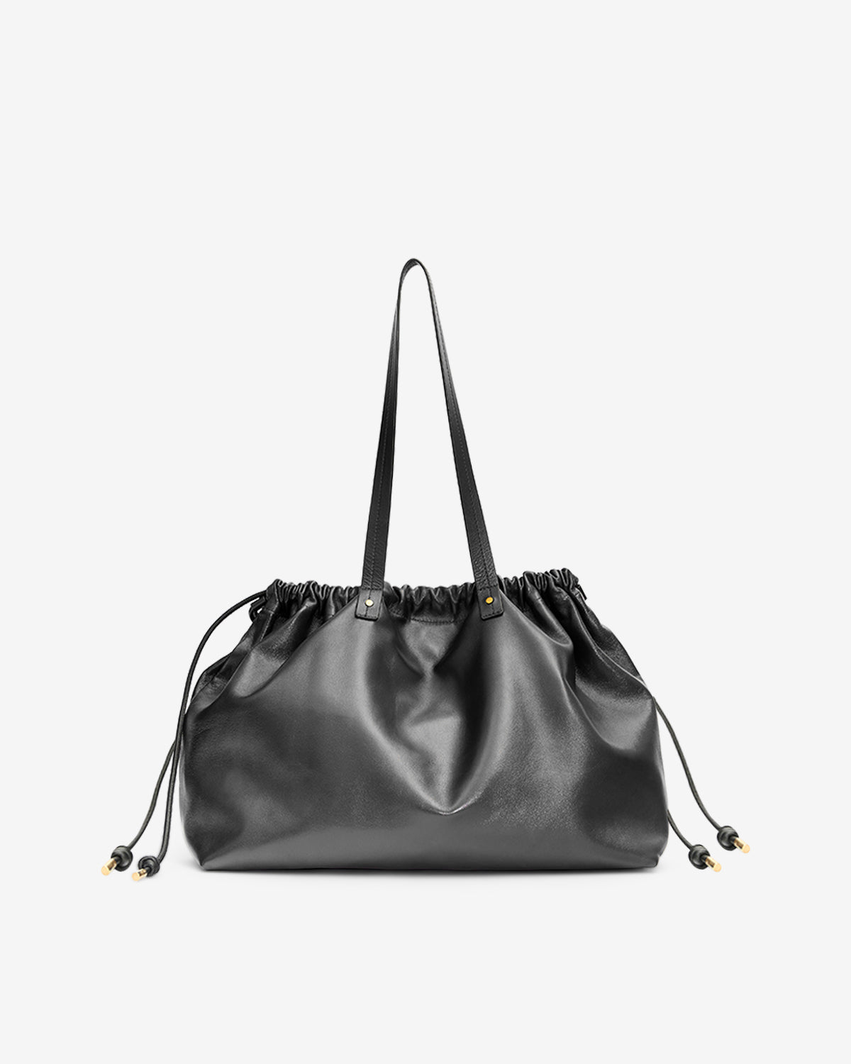 Bolso tote silven e/w de piel brillante - Negro - Woman - 2