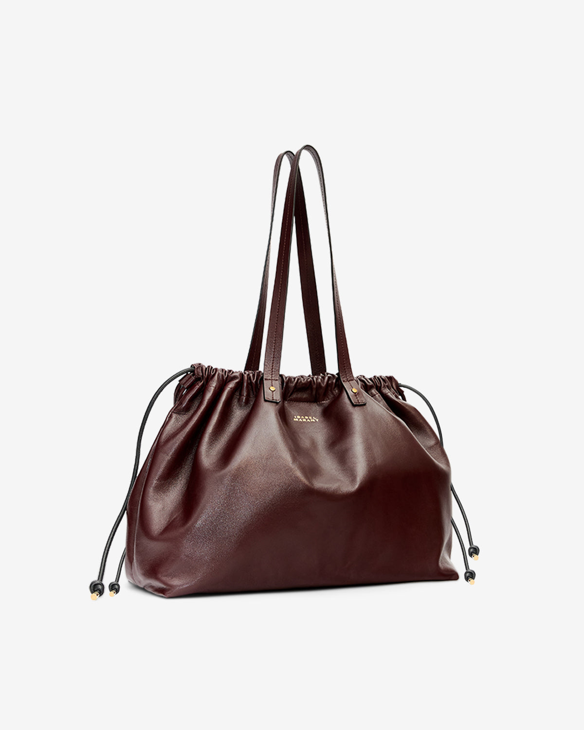 Tote bag silven e/w aus glänzendem leder - Bordeaux - Woman - 4