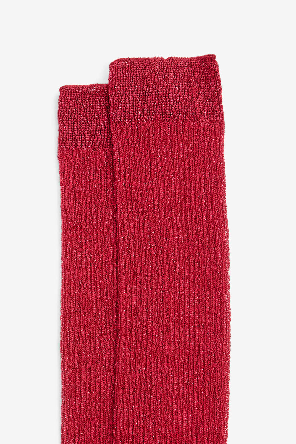 Chaussettes hautes loula en lurex - Framboise - Woman - 2