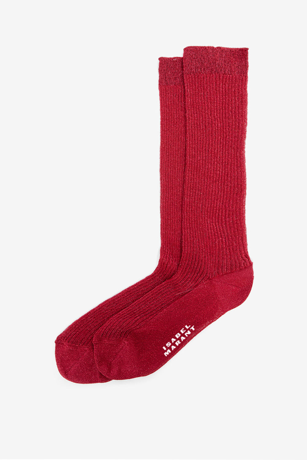 Chaussettes hautes loula en lurex - Framboise - Woman - 1