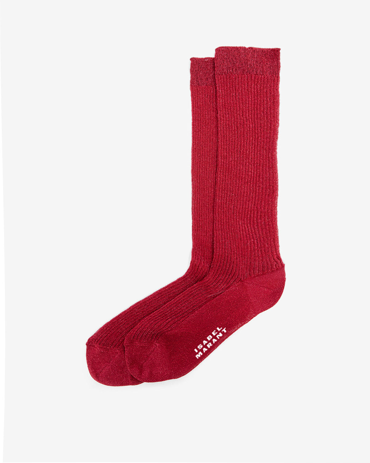 Hohe socken loula aus lurex - Himbeere - Woman - 1