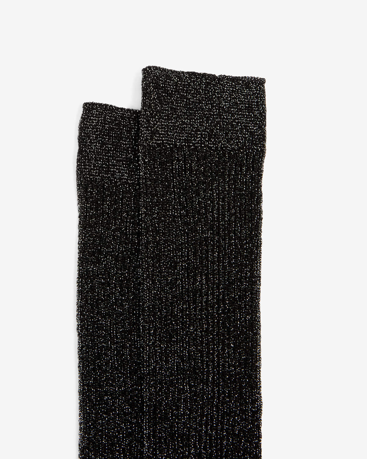 Hohe socken loula aus lurex - Black and silver - Woman - 2