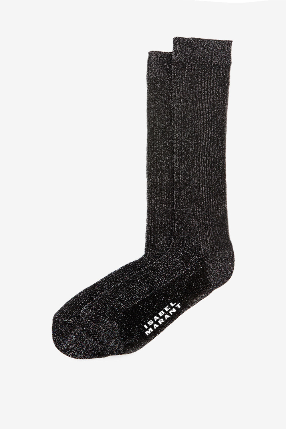 Chaussettes hautes loula en lurex - Noir et argenté - Woman - 1