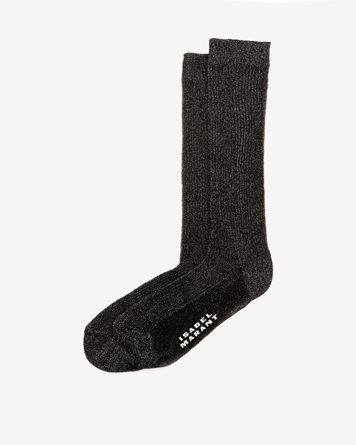 Hohe socken loula aus lurex - Black and silver - Woman - 1