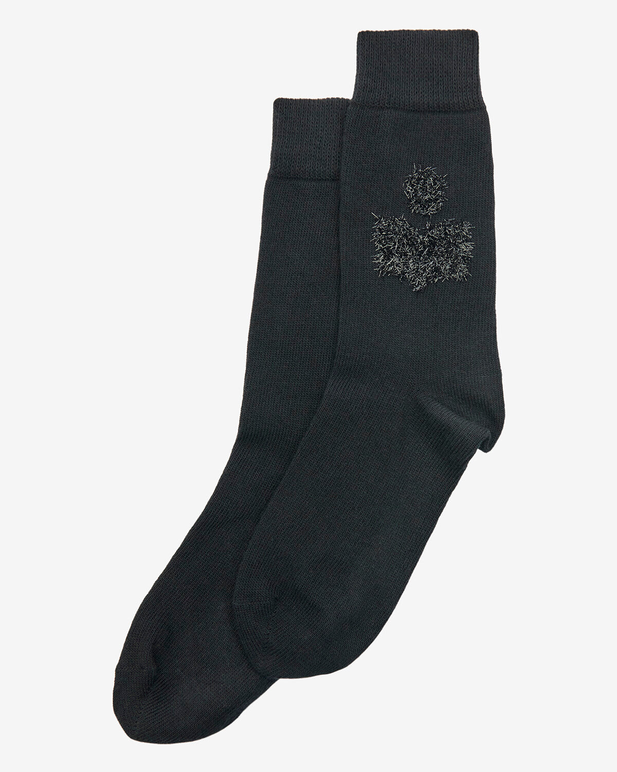 Chaussettes hautes en maille fine sourya - Noir - Woman - 1