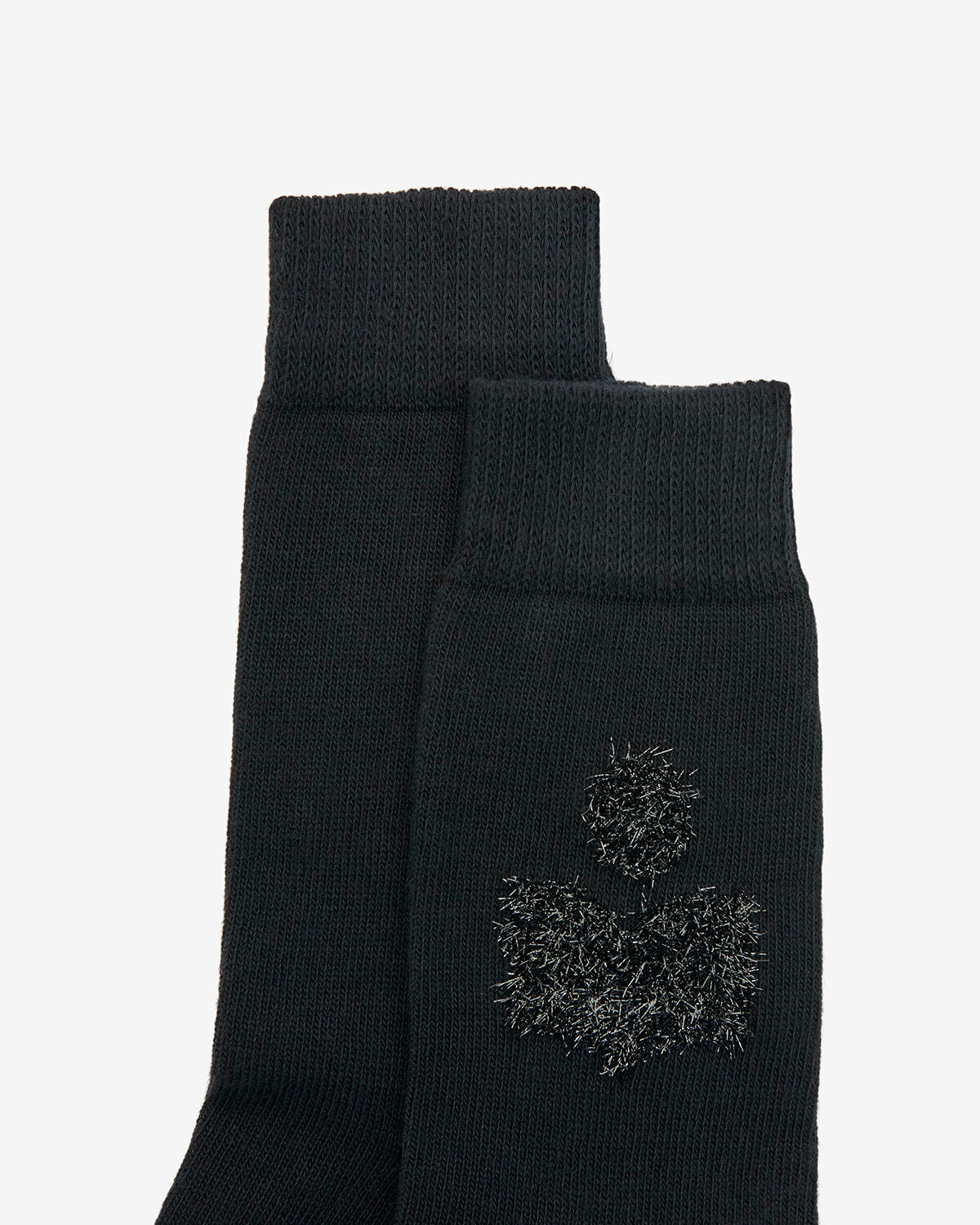 Chaussettes hautes en maille fine sourya - Noir - Woman - 2