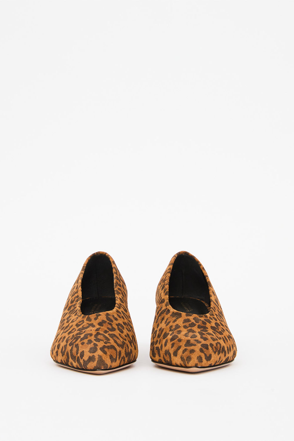 Ebisa printed suede calfskin leather pumps - Leopard - Woman - 4
