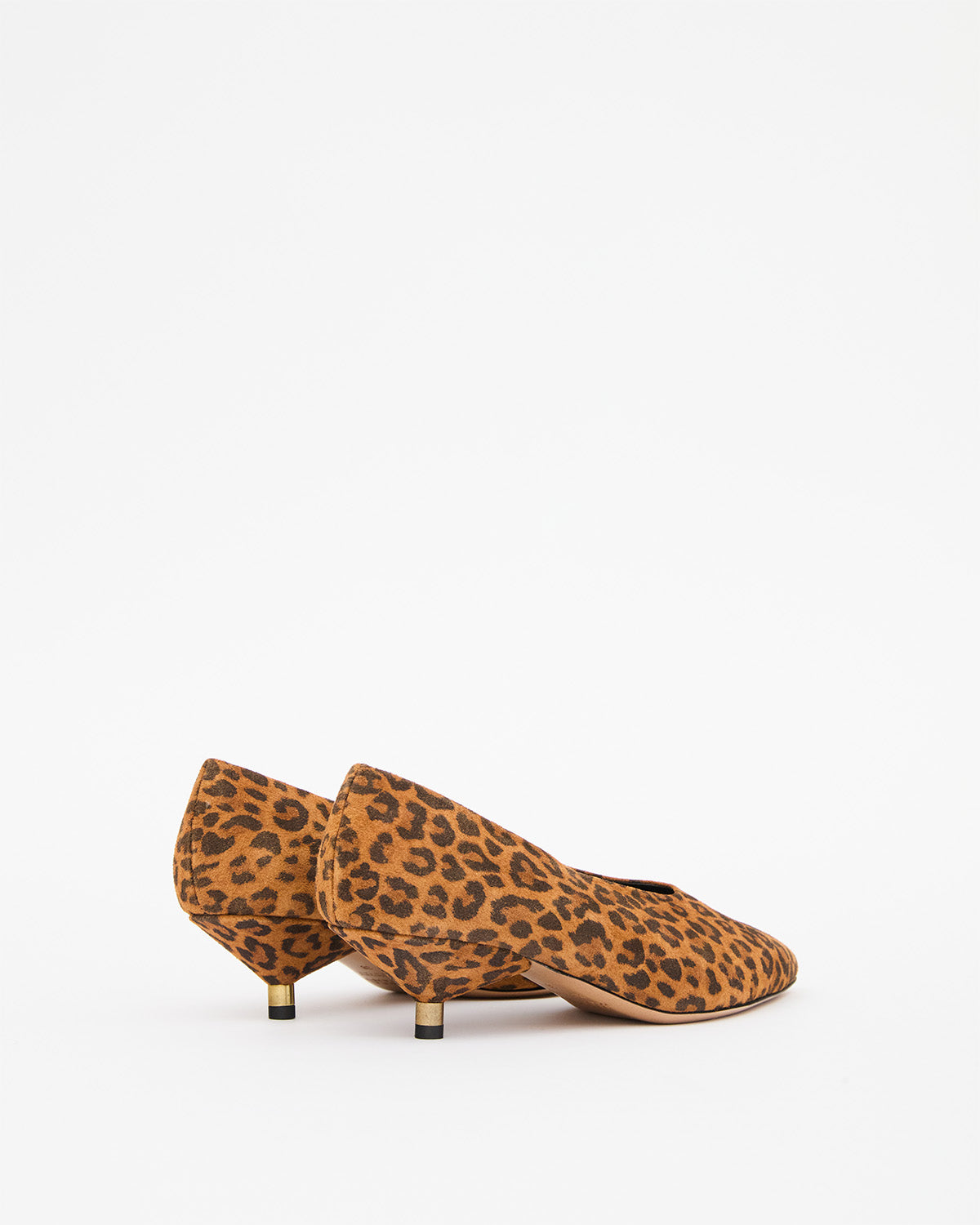 Ebisa printed suede calfskin leather pumps - Leopard - Woman - 2