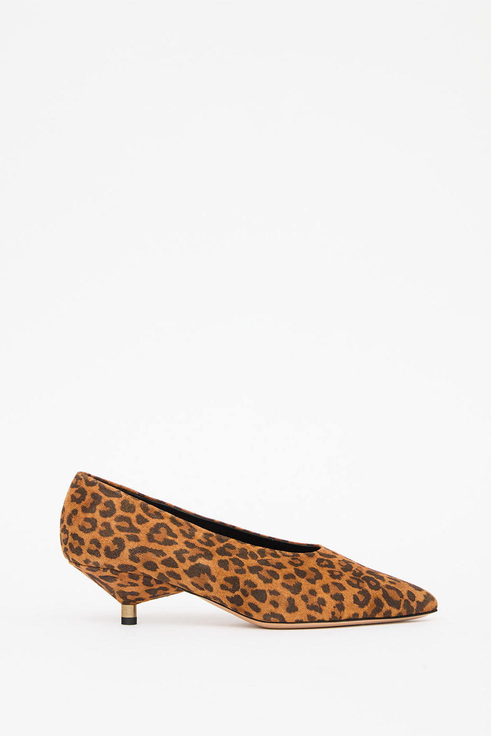 Ebisa printed suede calfskin leather pumps - Leopard - Woman - 1