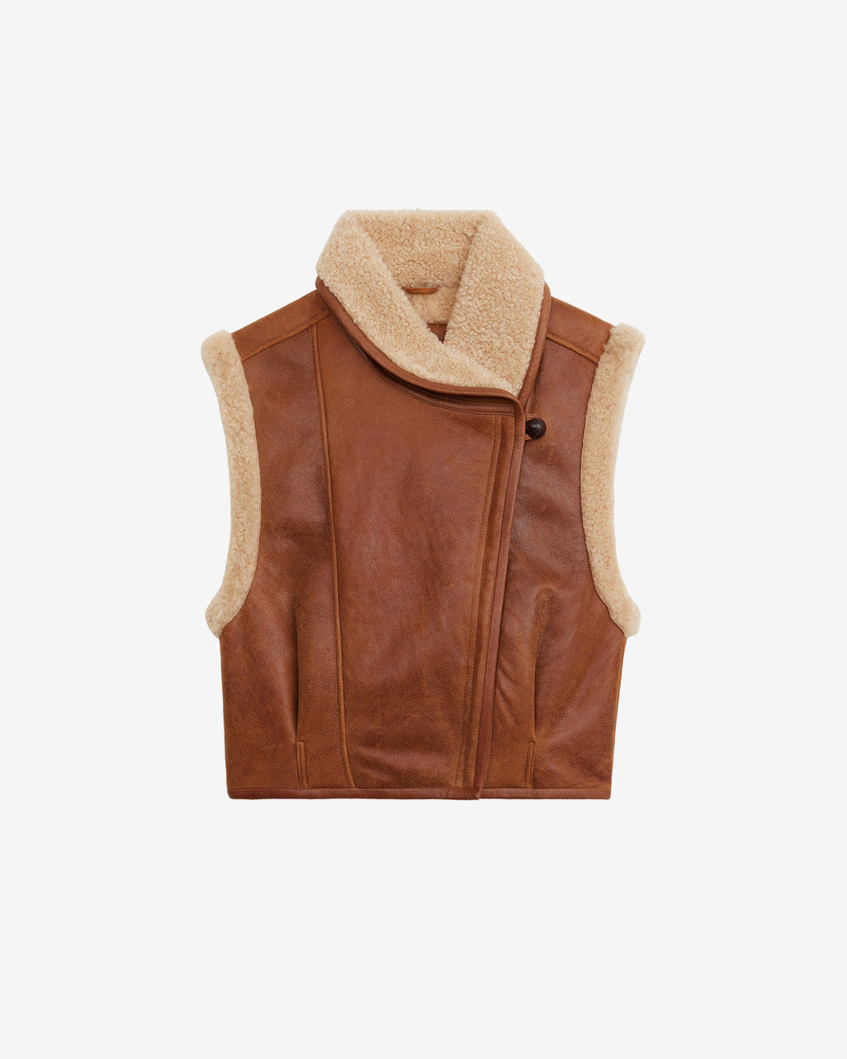 Alime vest Woman Cognac 4