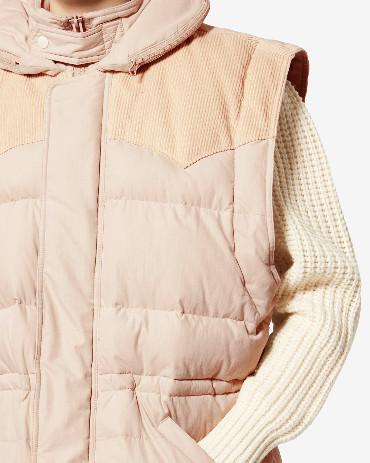 Gilet senza maniche trapuntato olfa - Ecru - Woman - 2