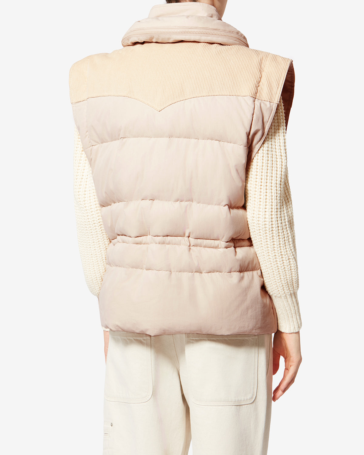 Gilet senza maniche trapuntato olfa - Ecru - Woman - 4
