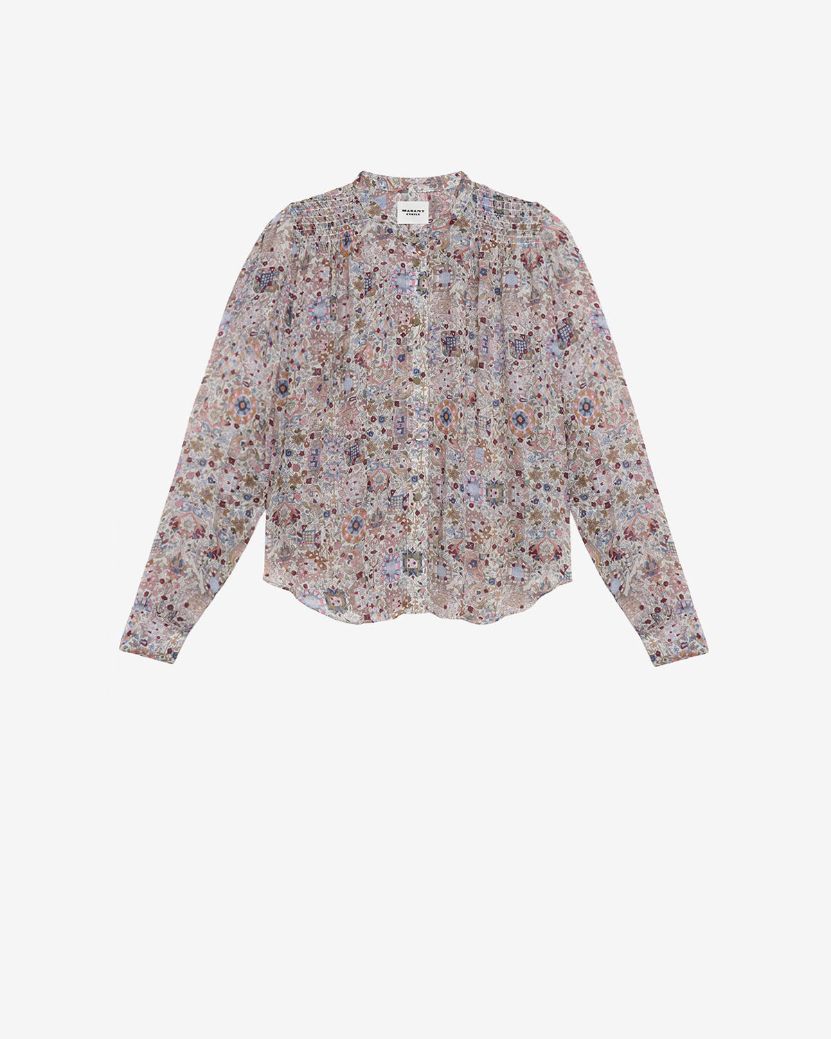 Blusa noeline en crepé estampado - Crudo - Woman - 5