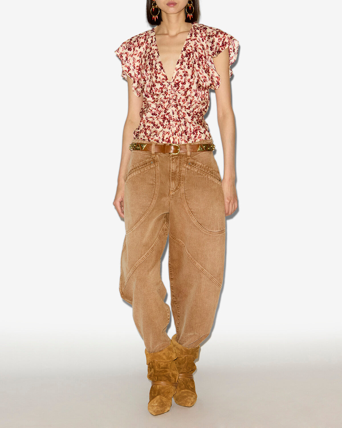 Lonea トップス Woman Garnet 4