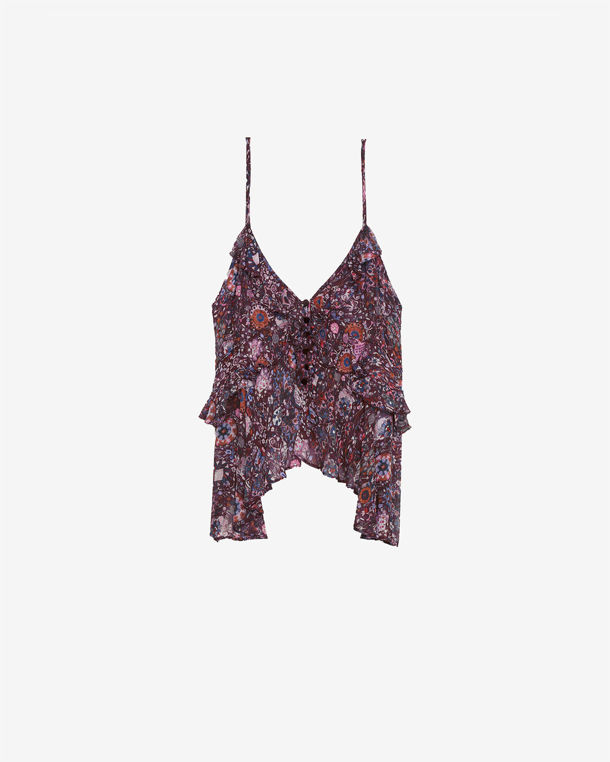 Top briara à bretelles   - Prune - Woman - 1