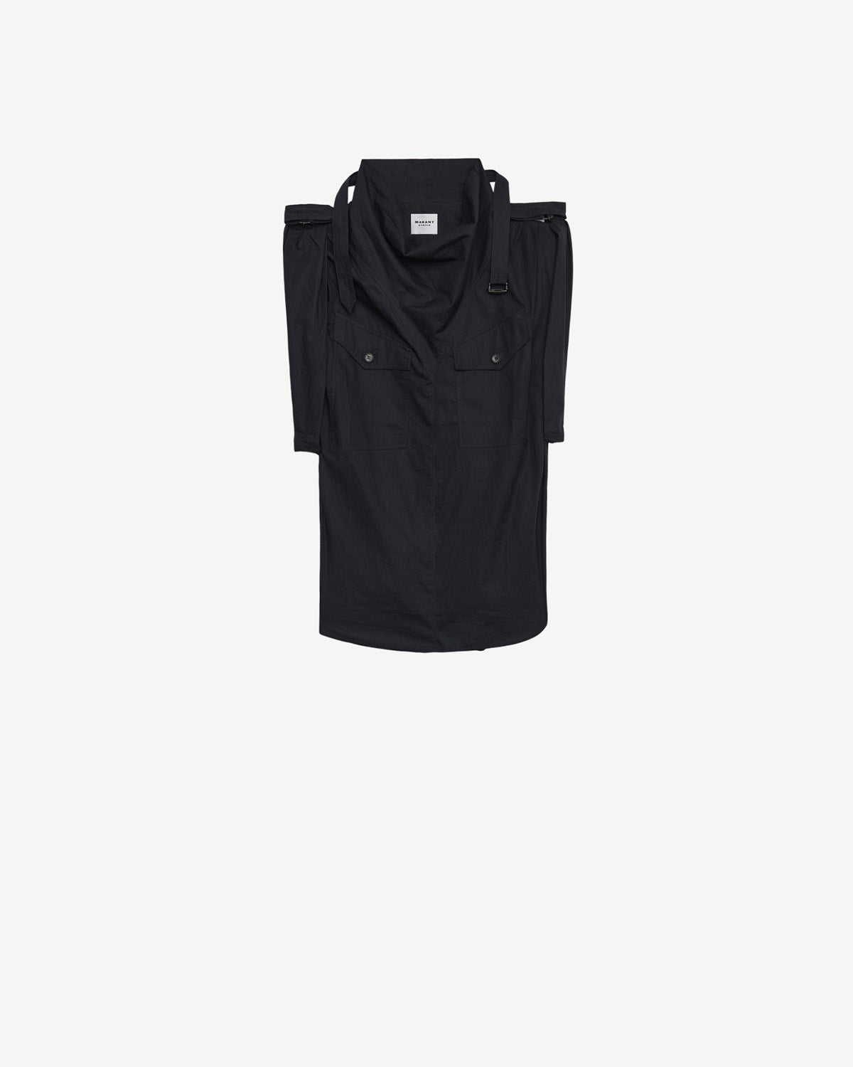 Nemia crisp cotton top - Black - Woman - 5