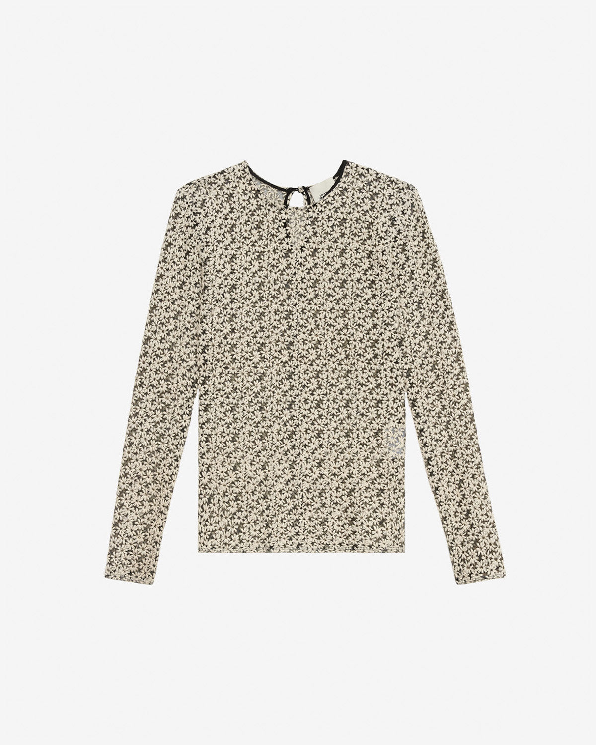 Top soline Woman Ecru and black 4