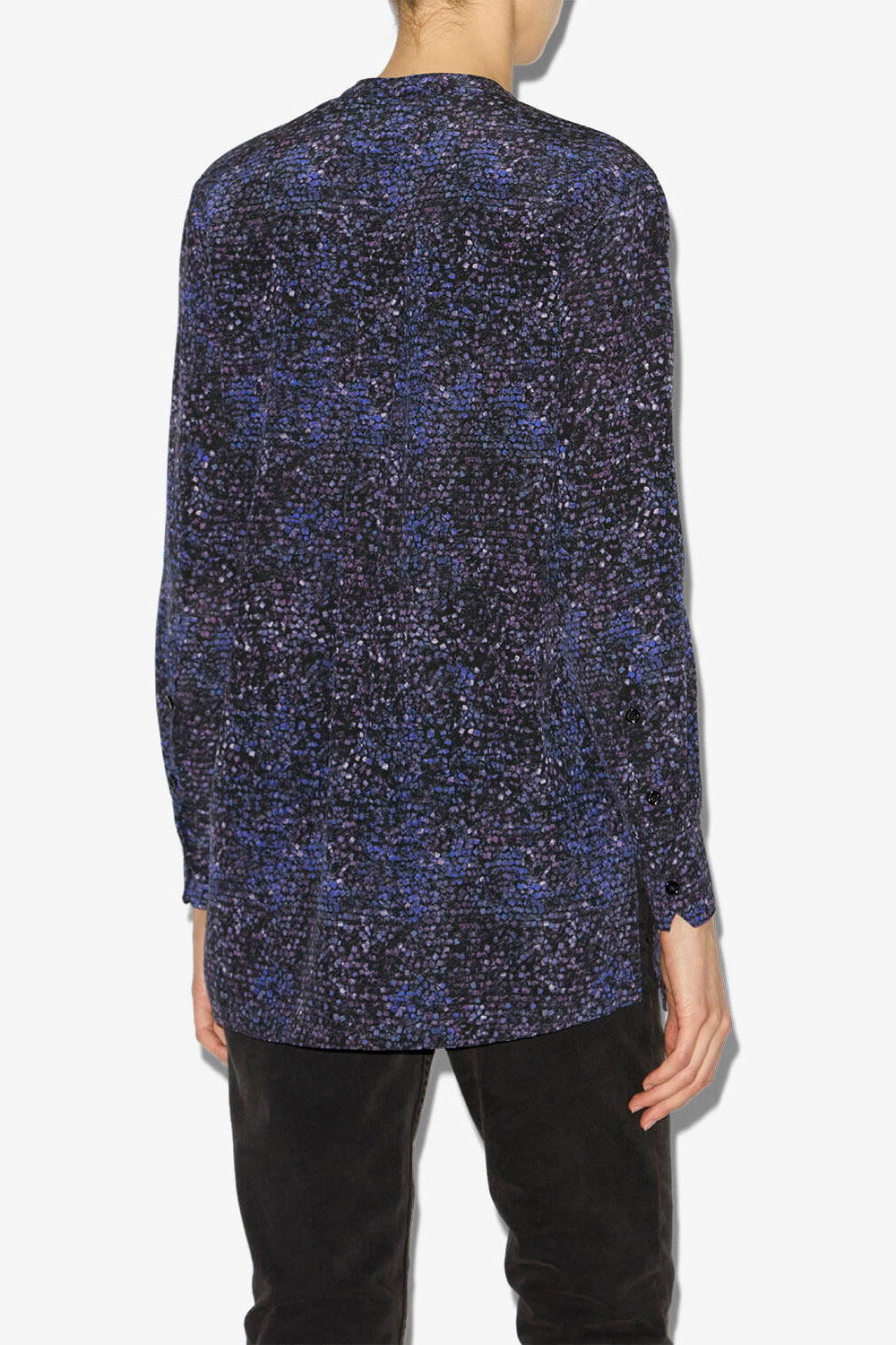 Blouse sima en soie imprimée  - Nuit - Woman - 4
