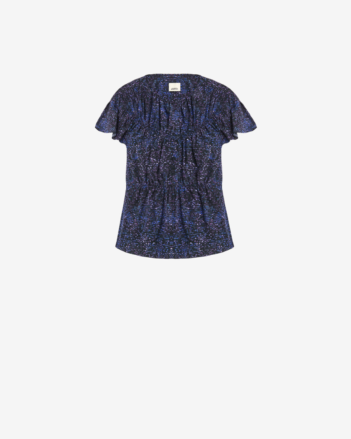 Top synda in seta stampata - Midnight - Woman - 5