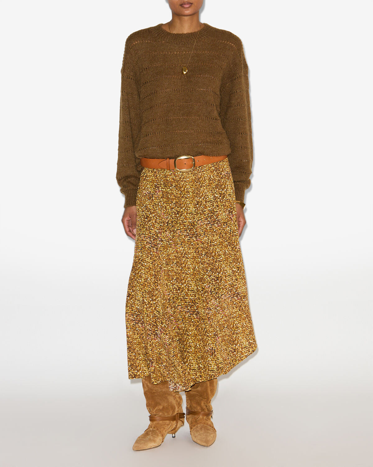 Hortensia 스커트 Woman Ochre 1