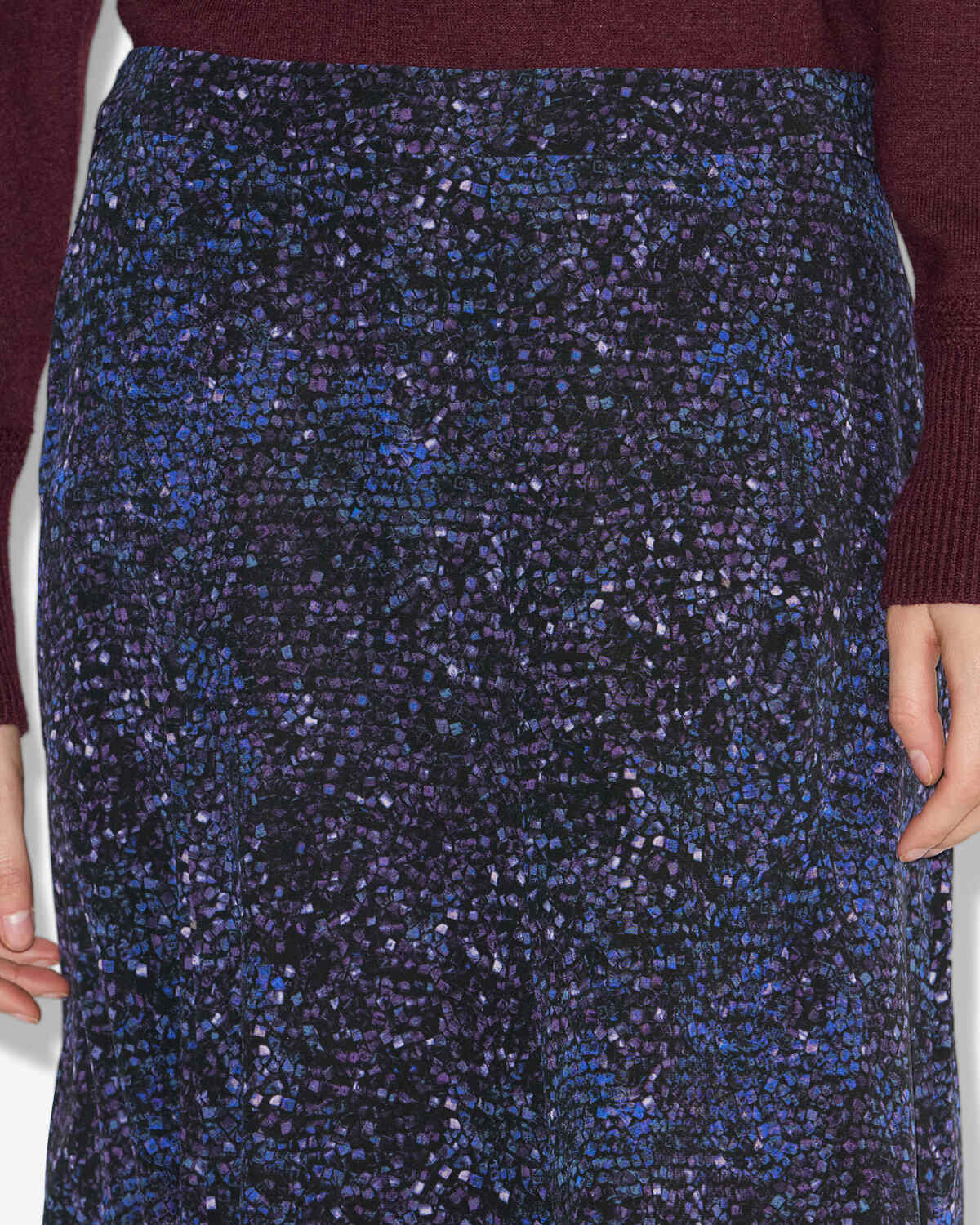 Gonna hortensia midi stampata - Midnight - Woman - 2