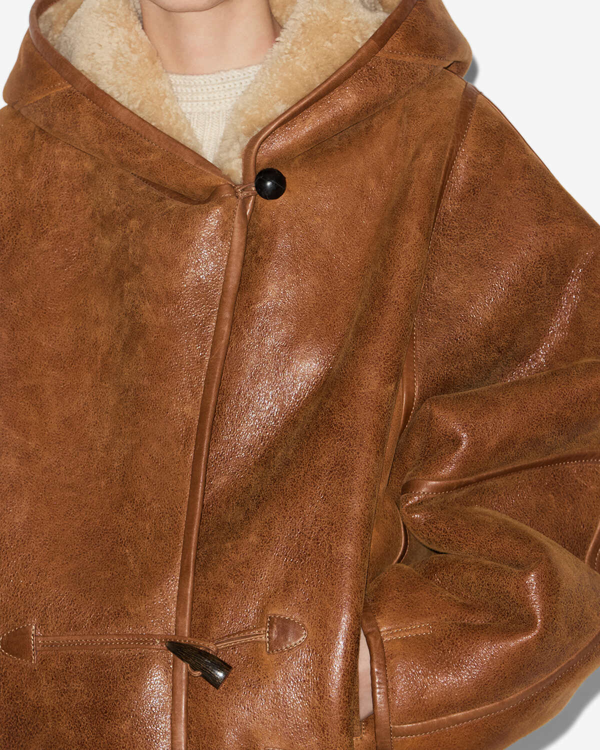 Cappotto amiel Woman Cognac 2