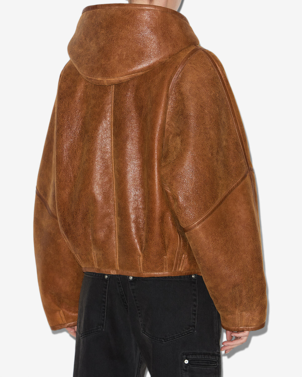 Cappotto amiel Woman Cognac 2