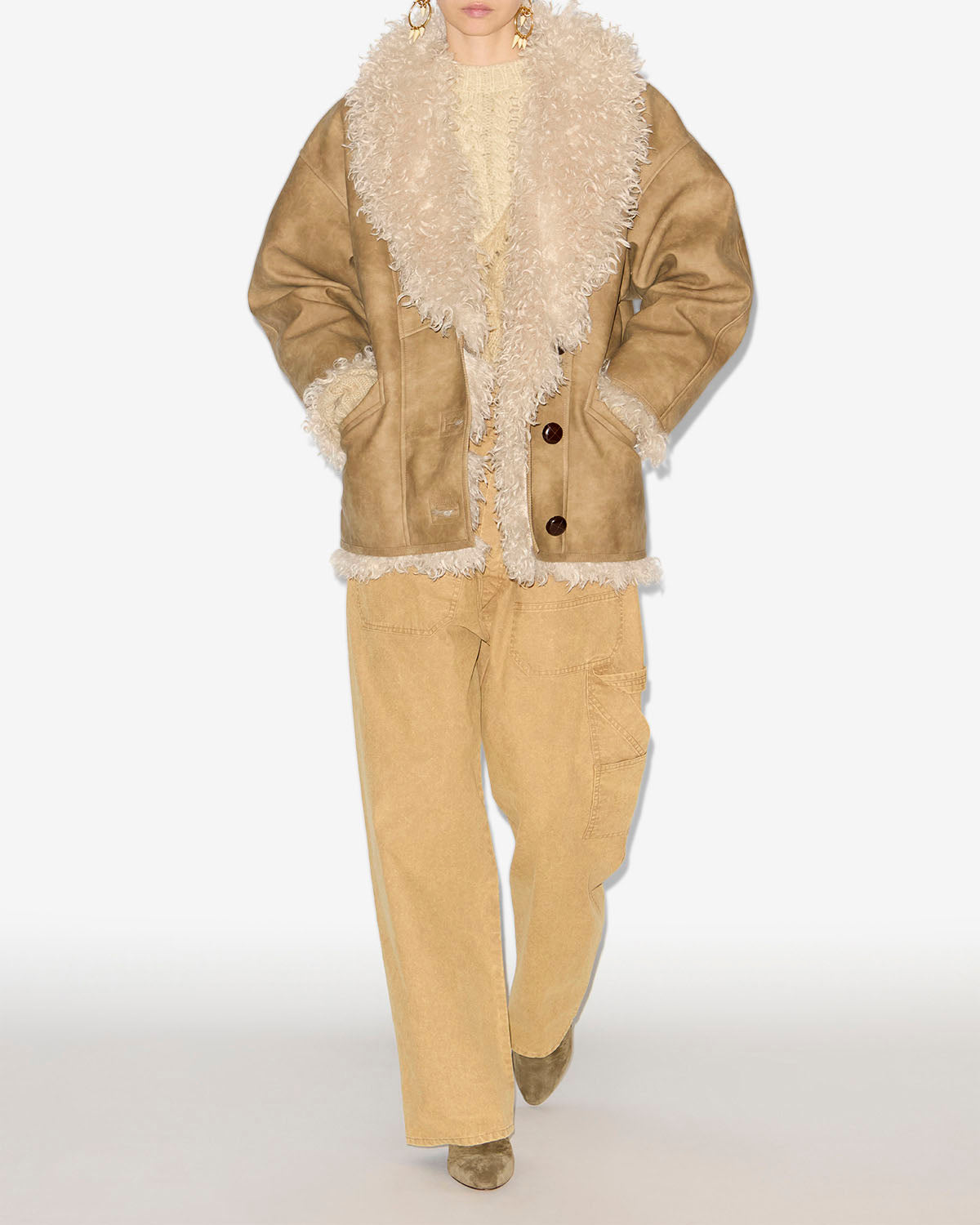 Clea coat Woman Taupe 4