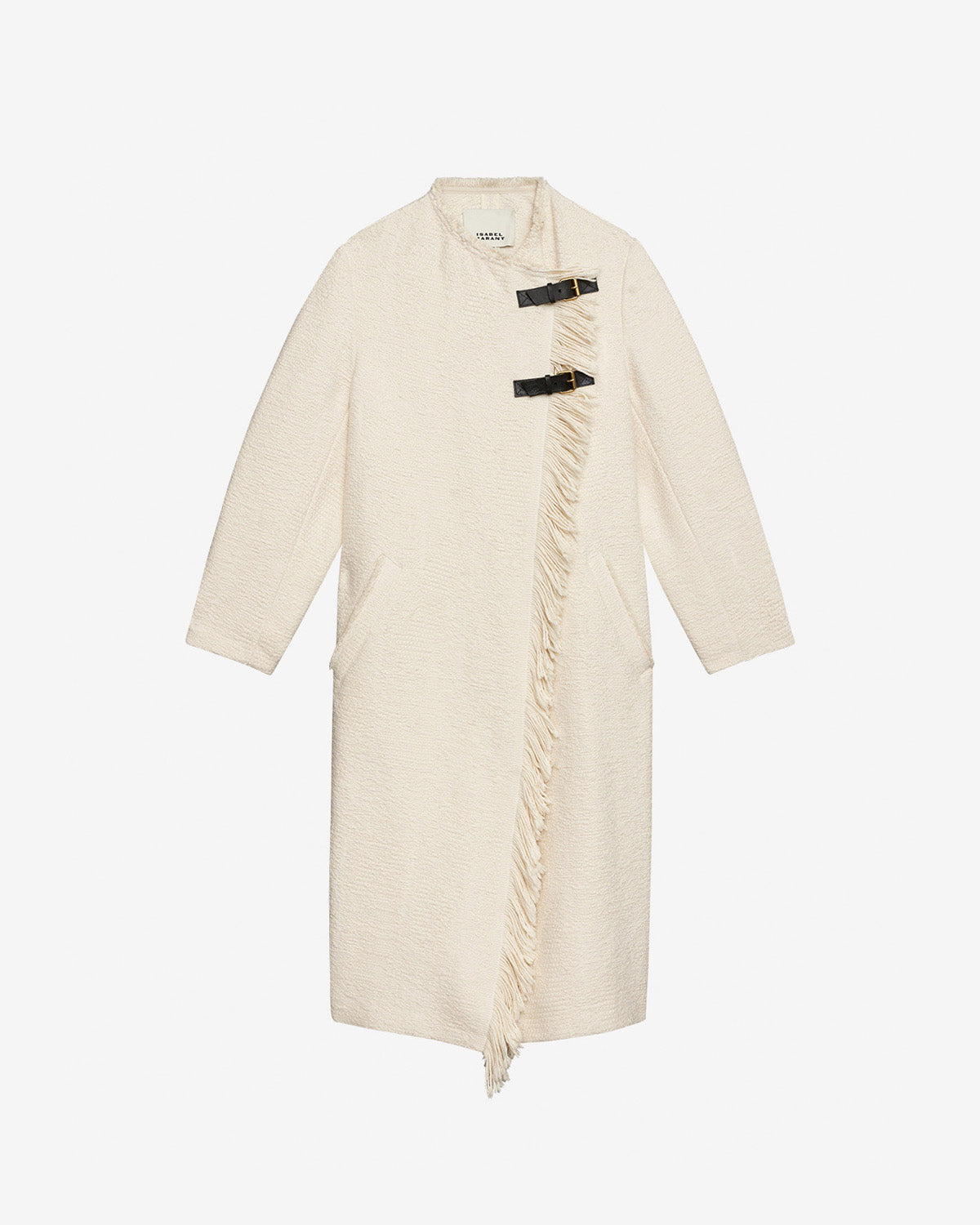 Cappotto gameia in cotone e lino - Ecru - Woman - 4