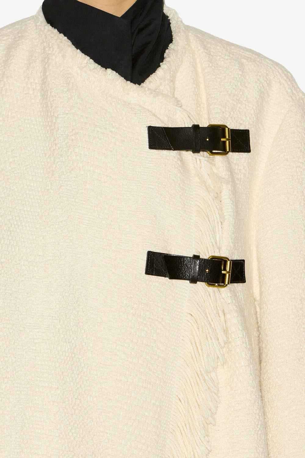 Cappotto gameia in cotone e lino - Ecru - Woman - 3