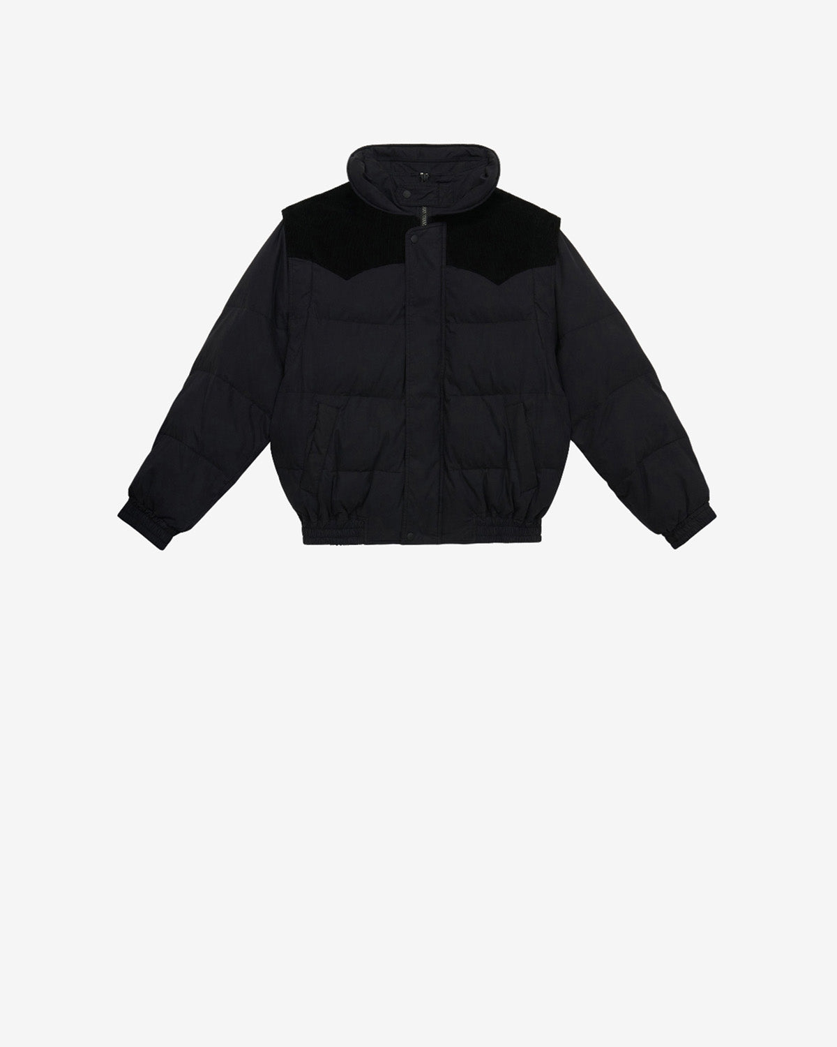 Dawson short cotton down coat - Black - Man - 5