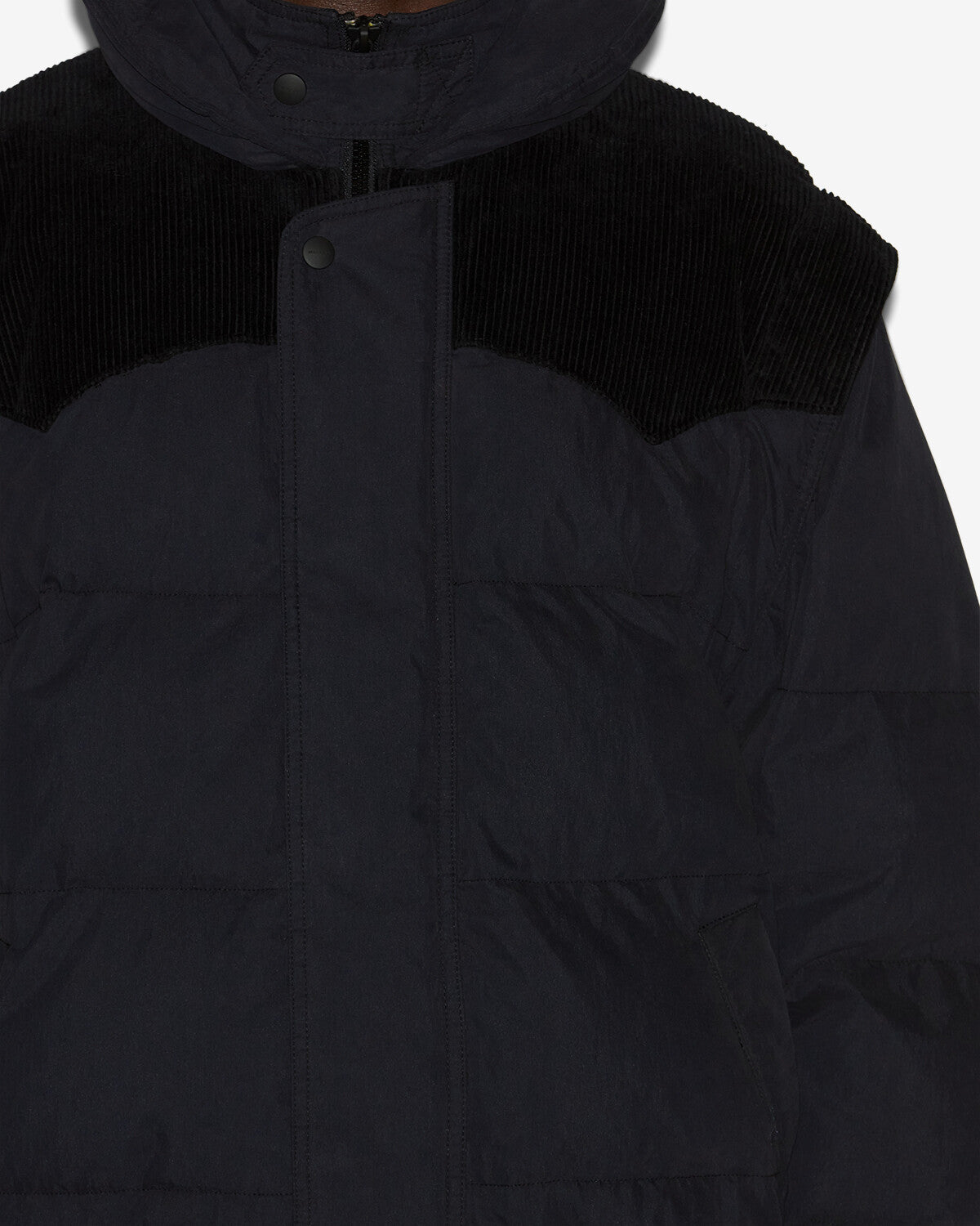 Dawson short cotton down coat - Black - Man - 2