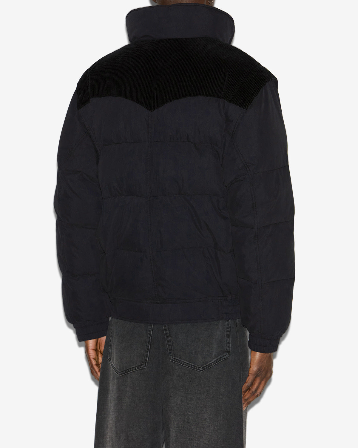 Dawson short cotton down coat - Black - Man - 4