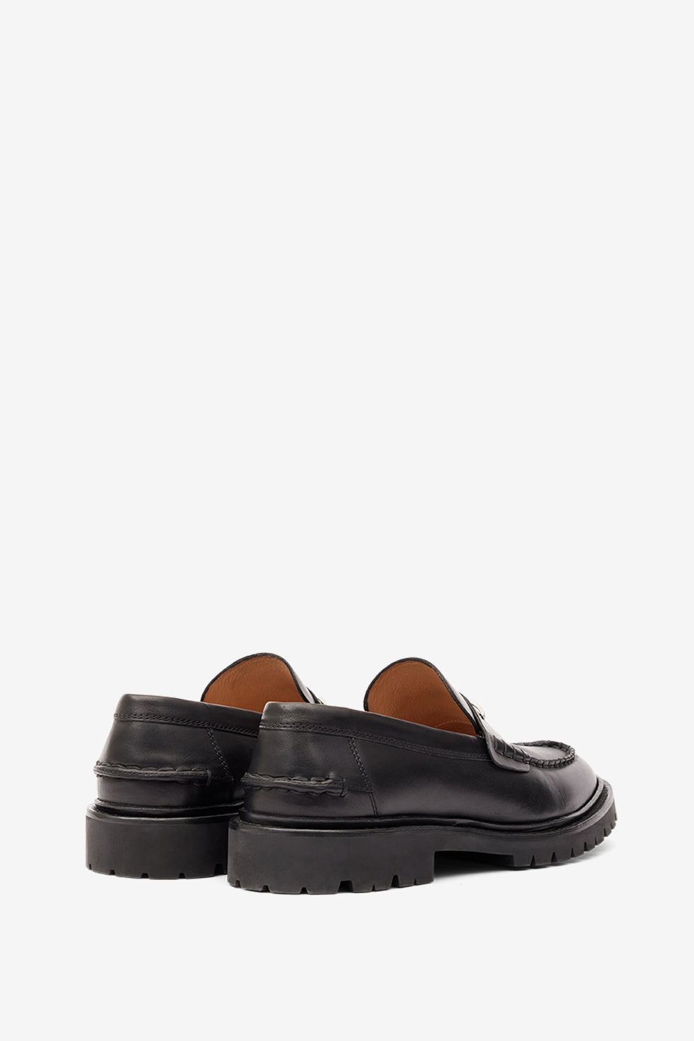Mocassins frezzah en cuir de veau  - Noir - Man - 2